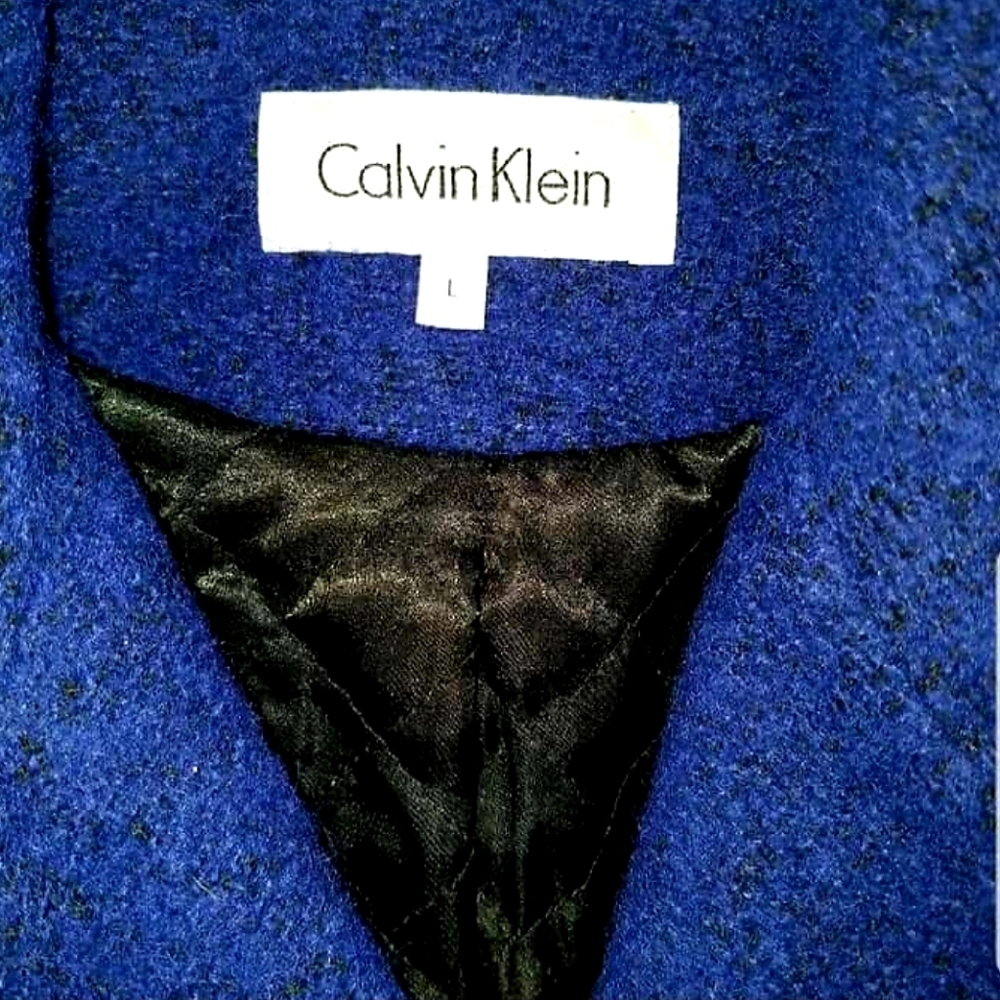 GORGEOUS CALVIN KLEIN WOOL COAT - Picture 3 of 4